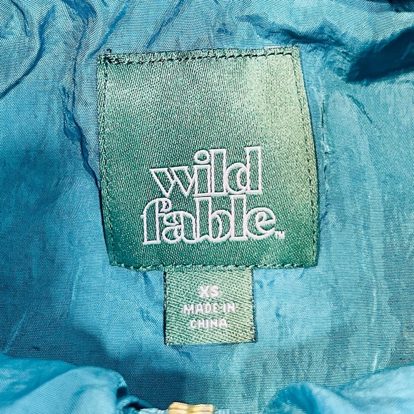 Wild Fable Teal Zip Up Light Puff Jacket - XS - Picture 11 of 11